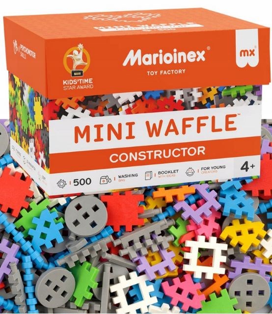 MARIOINEX Mini Waffle Building Blocks Constructor, 500 pieces