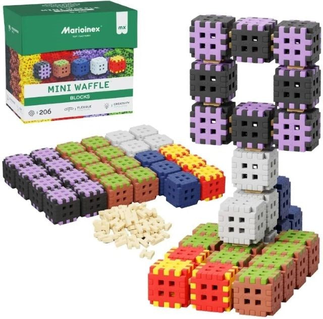 Marioinex Mini Waffle building blocks, 206 pieces