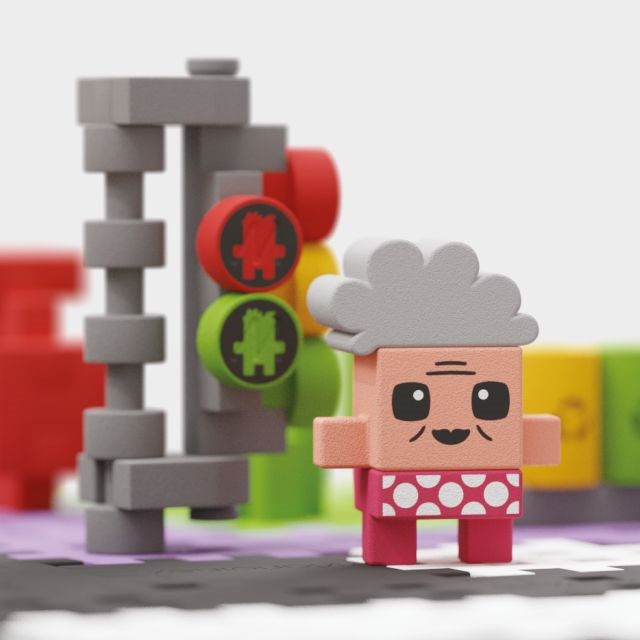 Marioinex Mini Waffle Building Blocks – City: Street, 280 pieces