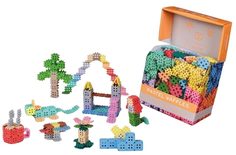 MARIOINEX Mini Waffle Pastel Building Blocks, 300 pieces