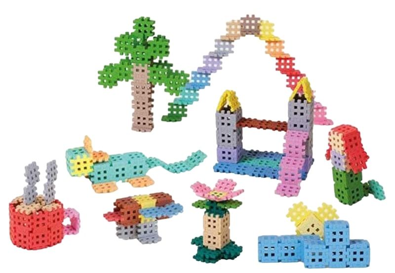 MARIOINEX Mini Waffle Pastel Building Blocks, 300 pieces