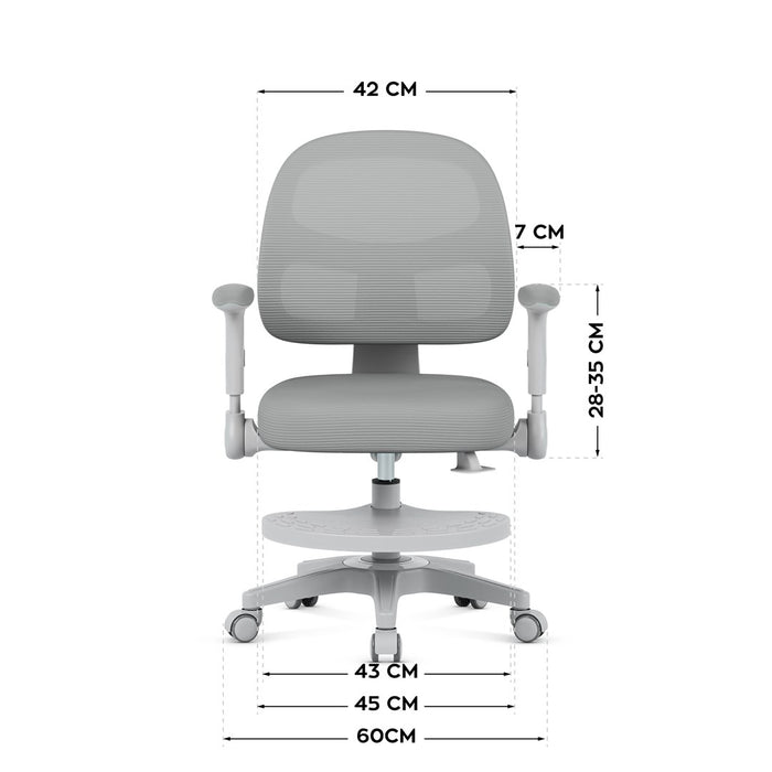 Junior 5.0 Grey swivel chair