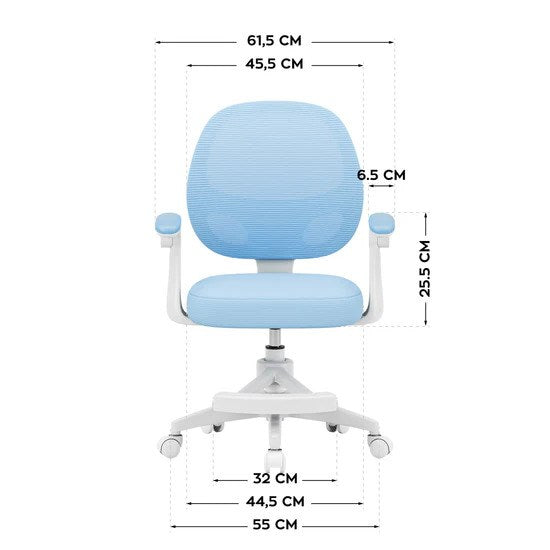 Junior 3.1 Blue swivel chair
