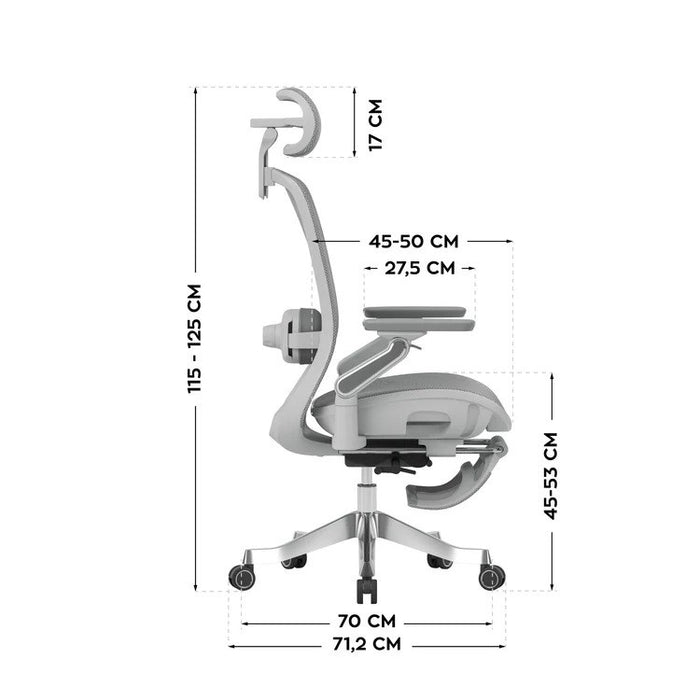 Swivel chair Leadpro 8.7 Grey
