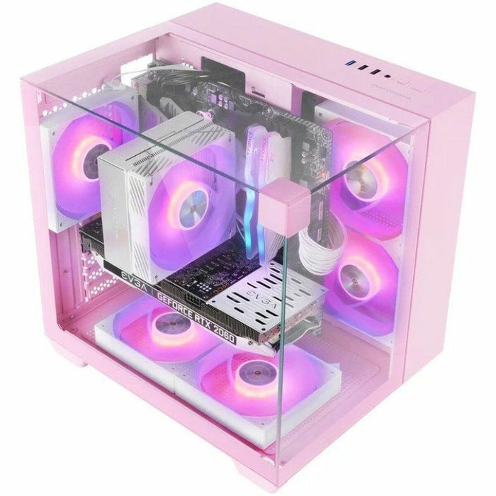 ATX Semi-tower Box Mars Gaming MCVISIONMP Pink