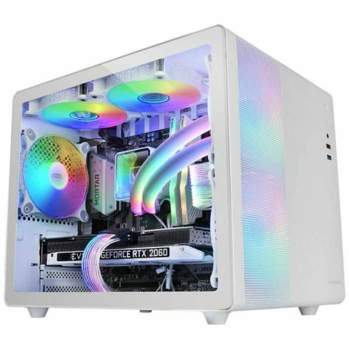 ATX Semi-tower Box Mars Gaming MC400W White Black