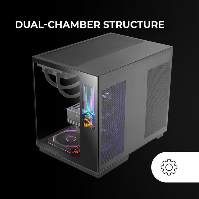 ATX Semi-tower Box Mars Gaming MCMIRAGE Black