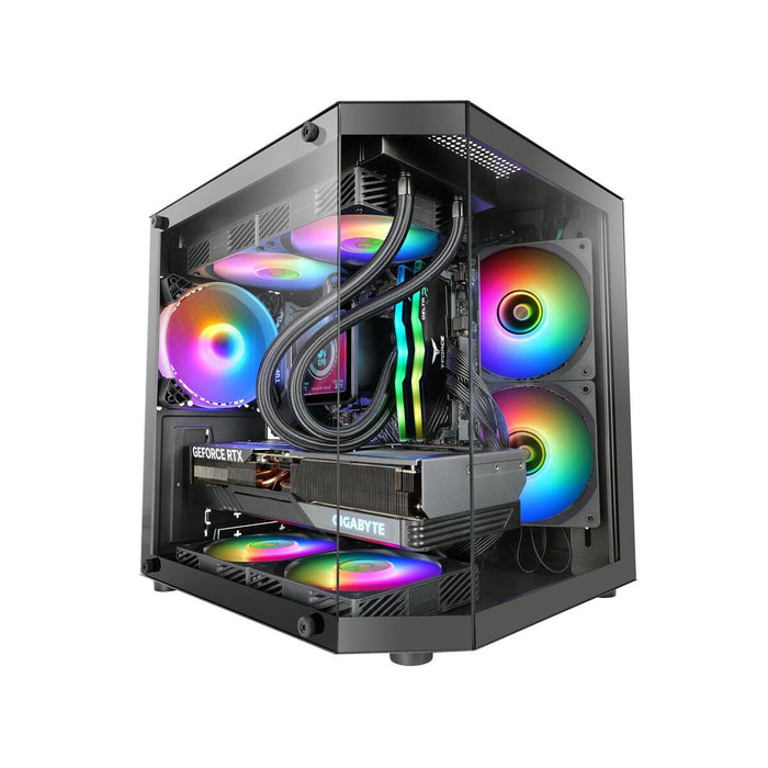 ATX Semi-tower Box Mars Gaming MC3TLITE Black