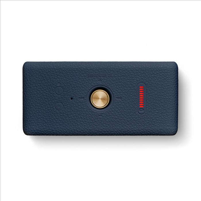 Bluetooth speaker MARSHALL EMBERTON III BLUE 20 W, BLUETOOTH, BATTERY UP TO 32 HOURS, BLUE