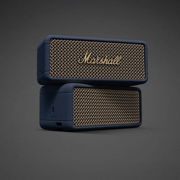 Bluetooth speaker MARSHALL EMBERTON III BLUE 20 W, BLUETOOTH, BATTERY UP TO 32 HOURS, BLUE