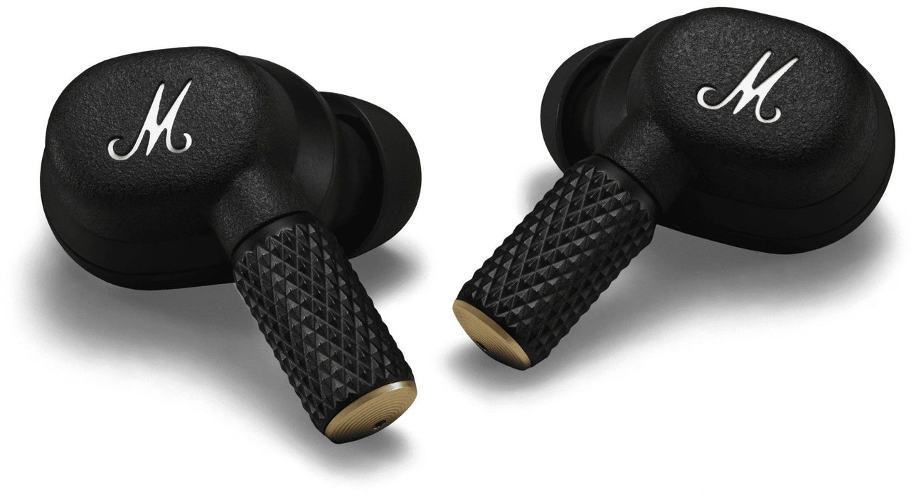 Marshall Motif II TWS Bluetooth Wireless In-Ear Headphones BT 5.3, Active Noise Cancelling, Qi Wireless Charging, IPX5, Black EU