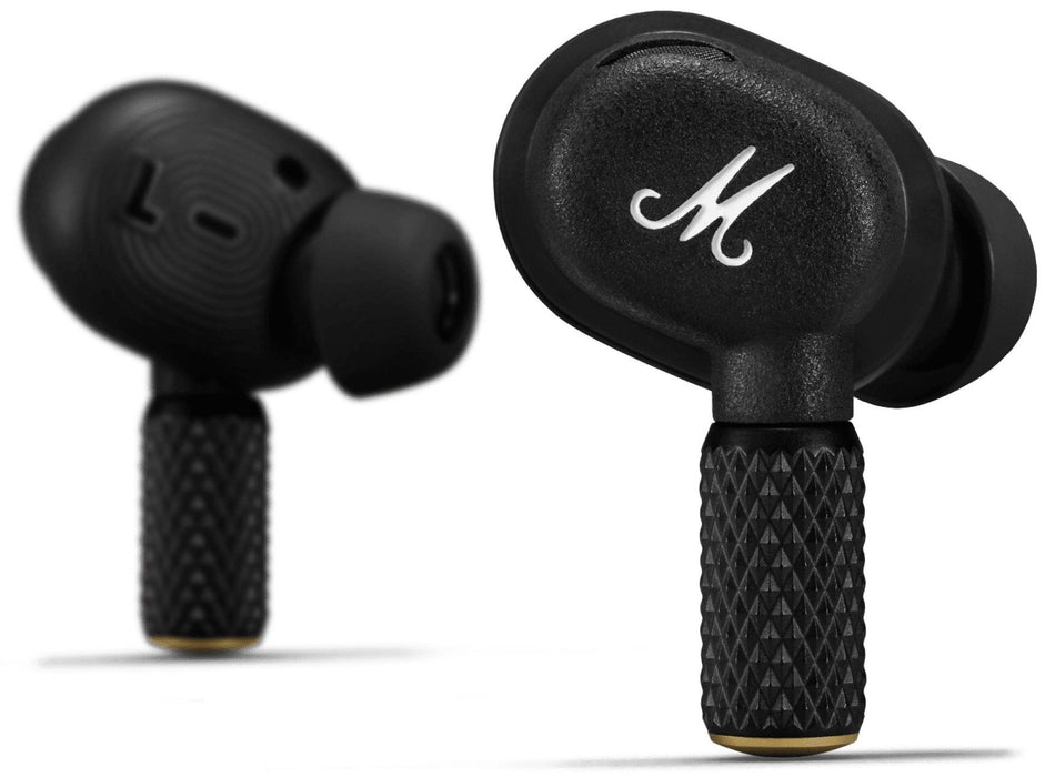 Marshall Motif II TWS Bluetooth Wireless In-Ear Headphones BT 5.3, Active Noise Cancelling, Qi Wireless Charging, IPX5, Black EU