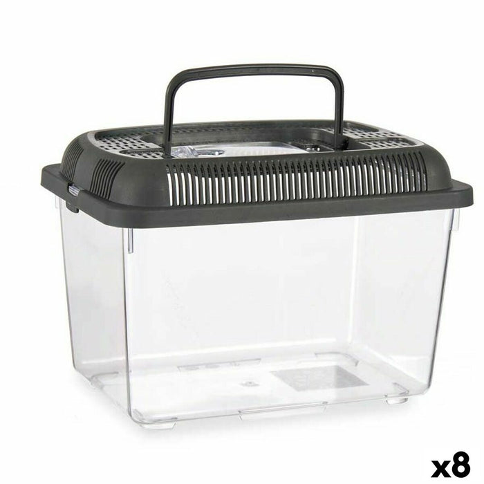 Fish tank Mascow Grey Plastic 7 L 20 x 20 x 30 cm With handle Large (8 Units)