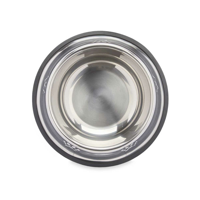Dog Feeder Mascow Grey Silver Rubber Metal 26 x 7 x 26 cm 26 x 5,5 x 26 cm (12 Units)
