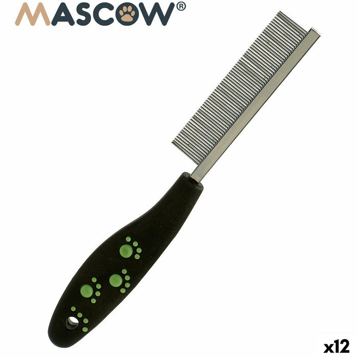 Hairstyle Mascow Black Red Green Polyester Steel 4 x 20,5 x 1,5 cm 12 Units