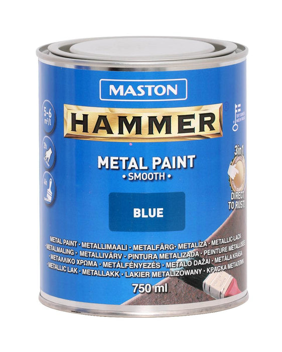 HAMMER PAINT 3B1 SMOOTH BLUE 0.75L