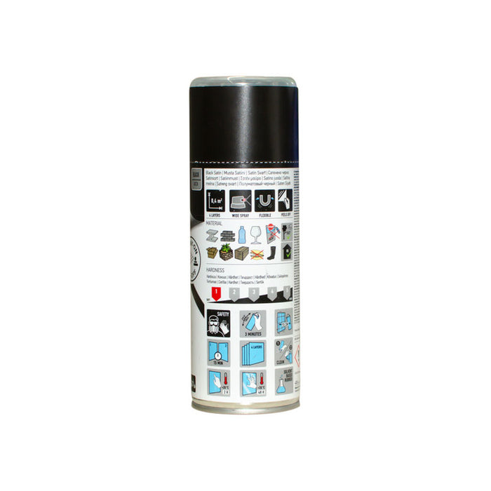 SPRAY RUBBER COATING 400 ML BLACK MASTON