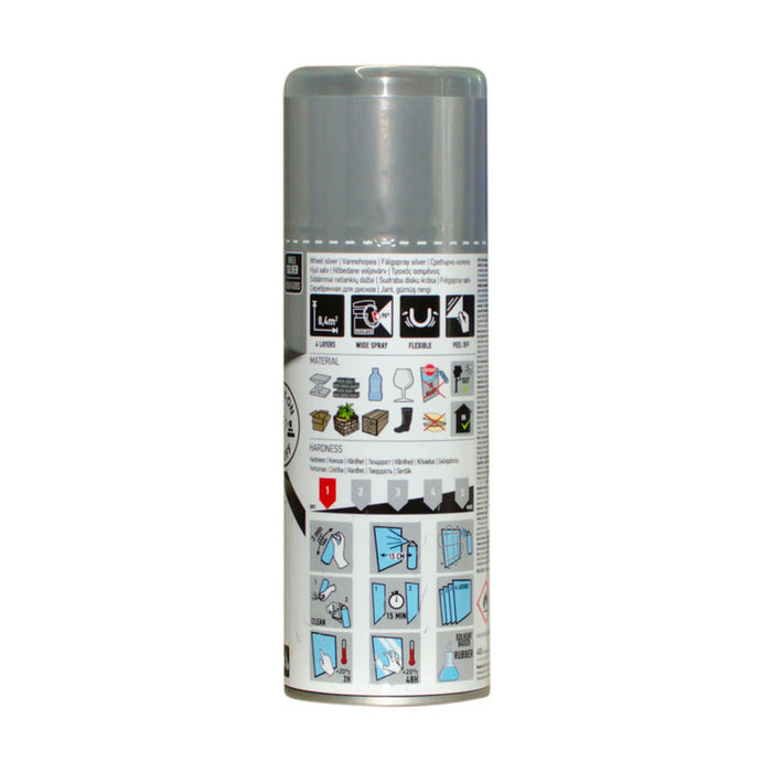 SPRAY RUBBER COATING 400 ML SILVER GLOSS MASTON
