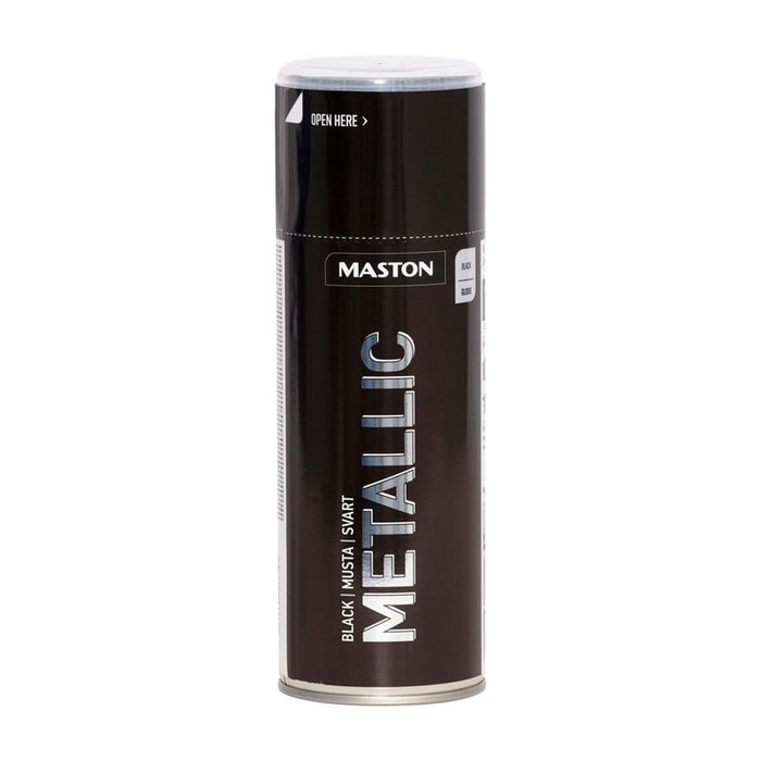SPRAY BLACK METALLIC 400 ML MASTON