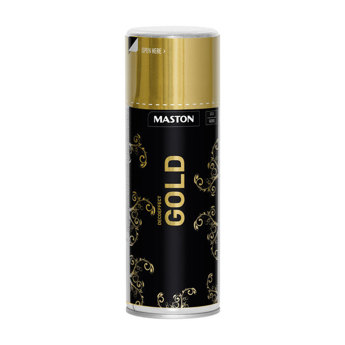 SPRAY PAINT WITH DECO EFFECT GOLD 400 ML MASTON