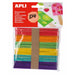 Materials for Handicrafts Apli Multicolour Wood 114 x 10 mm Iced lolly stick (5 Units) (50 Units) - Декорация и