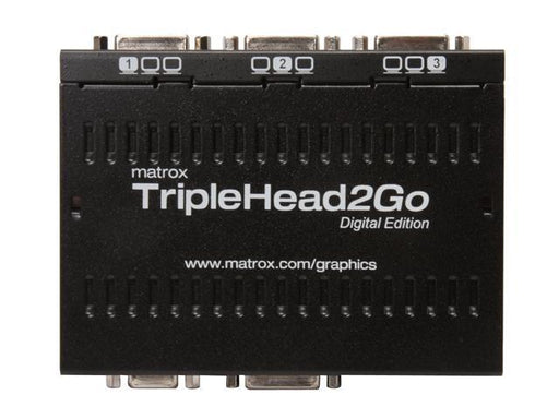 Matrox T2G-D3D-IF external multi-display adapter for simultaneous operation of 3 monitors with DVI/VGA input - Видео