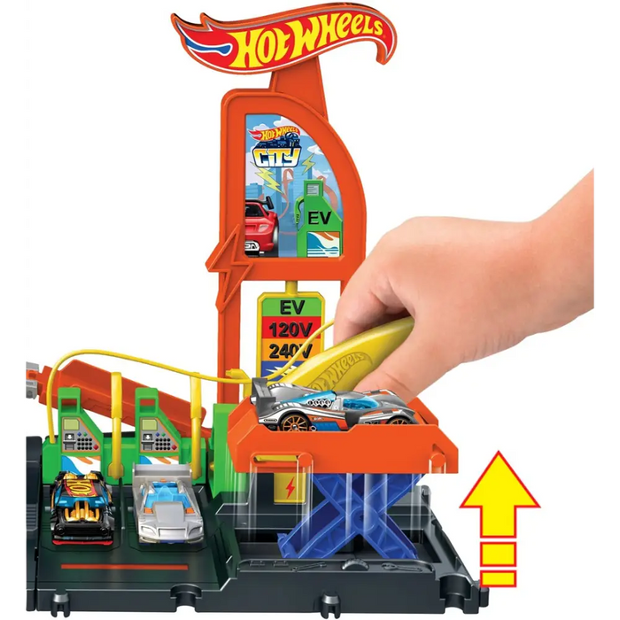 Mattel Hot Wheels City Superstacja ładowania samochodów HTN79 - Garages and tracksPOJ-GIT<<<(Games and Toys)