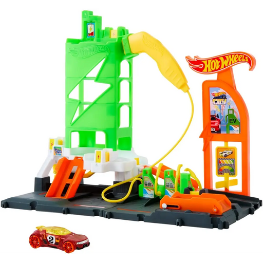 Mattel Hot Wheels City Superstacja ładowania samochodów HTN79 - Garages and tracksPOJ-GIT<<<(Games and Toys)