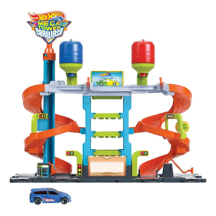 Mattel Hot Wheels - Color Shifters Zakręcona Megamyjnia HDP05 - Garages and tracksPOJ-GIT<<<(Games and Toys)