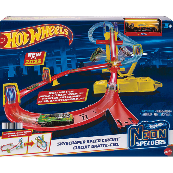 MATTEL WHEELS NEON RACER SET