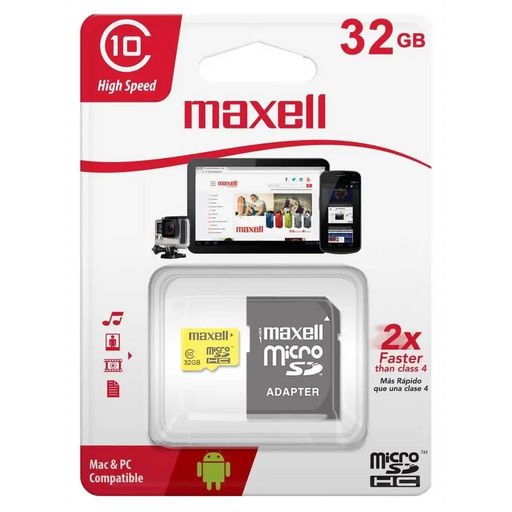 Maxell micro SDHC memory card 32GB - Карти памет<<<Фото и видео аксесоари<<<ValiAPI