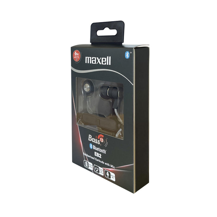 Headphones with microphone, Bluetooth B13-EB2 BASS 13, black, MAXELL