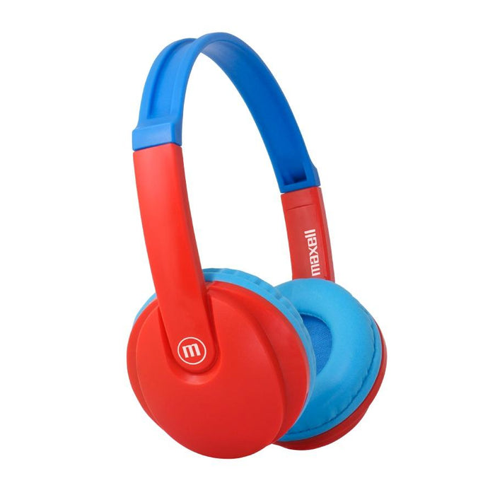Bluetooth children's headphones Maxell KIDZ HP-BT350, small size, Red/Blue