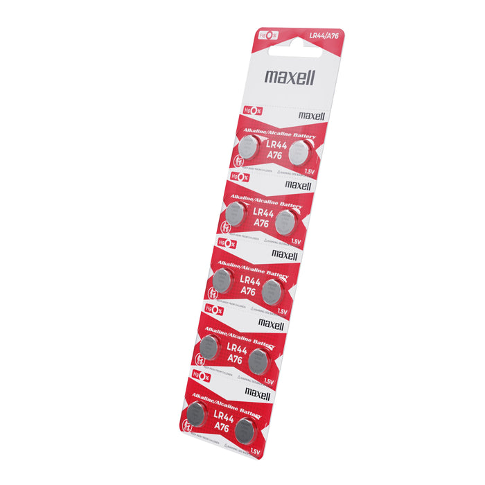 Microalkaline button battery MAXELL LR-44 /AG13/ 1.55V 10 pcs./pack price for 1 pc.