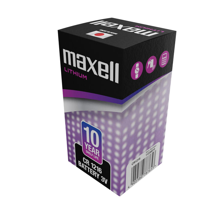 Lithium button battery MAXELL CR1216 3 V