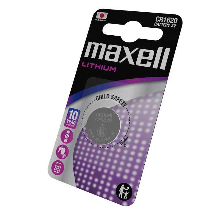 Lithium button battery MAXELL CR1620 3 V