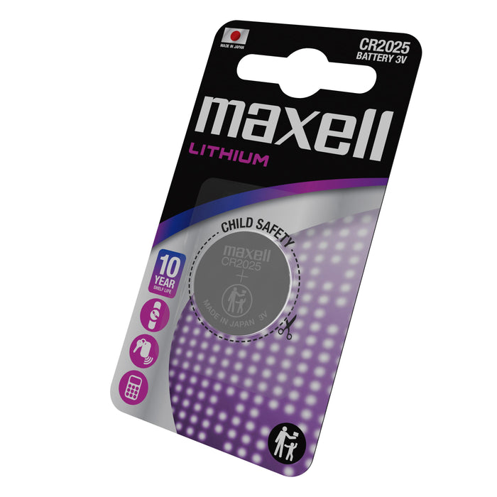 Lithium button battery MAXELL CR2025 3 V