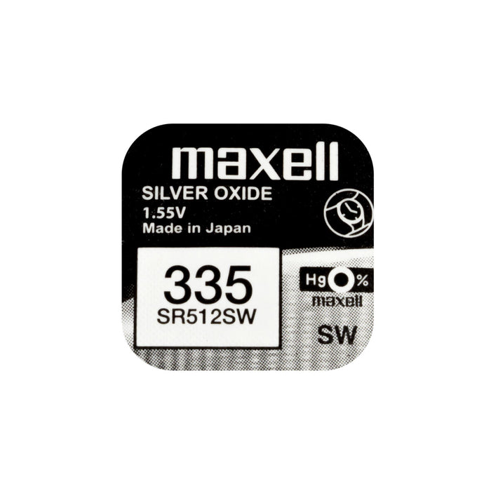 Button battery silver MAXELL SR512 SW /335 1.55V