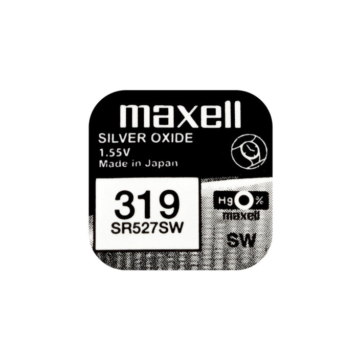 Button battery silver MAXELL SR527 SW 1.55V /319/ 1.55V