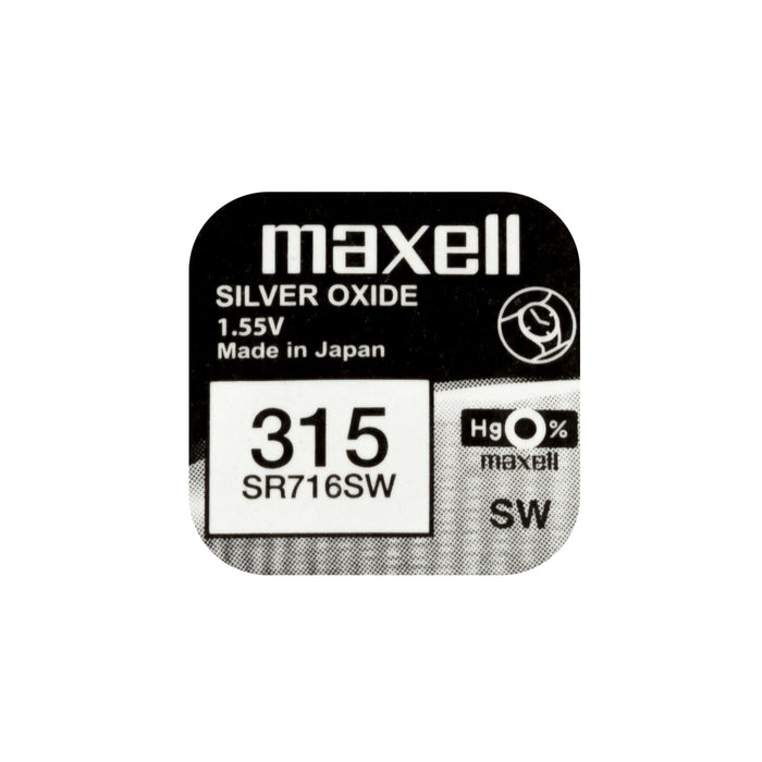 Button battery silver MAXELL SR716 SW 1.55V /315/