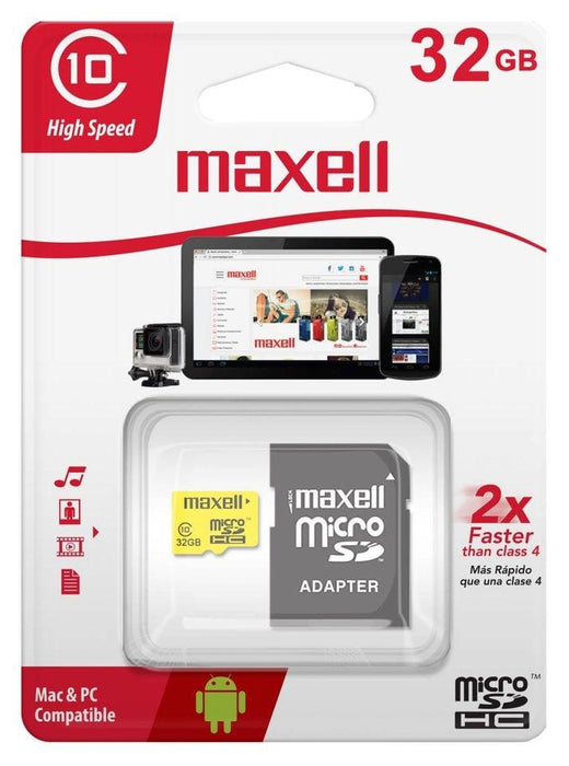 Maxell micro SDHC memory card, 32GB