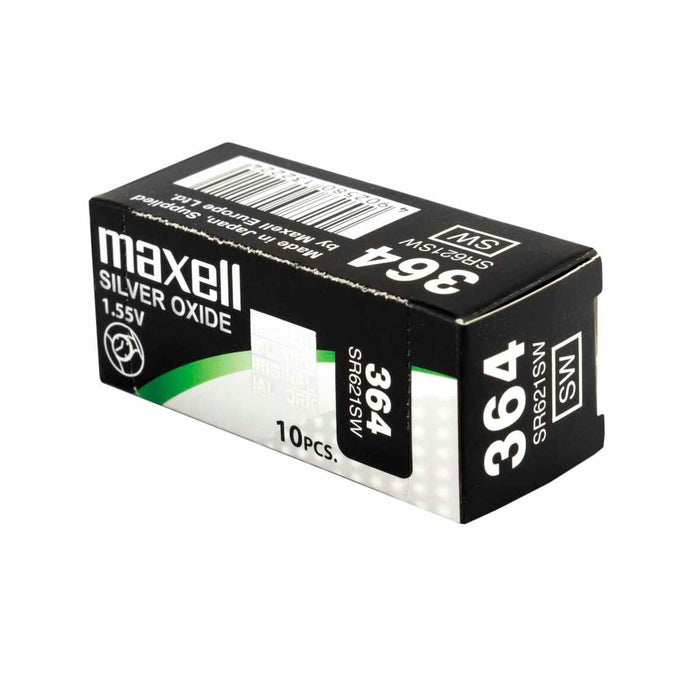 Button battery silver MAXELL SR621SW /364/AG1/