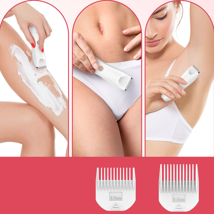 MAXGROOM RFCD-9082 2-in-1 Women's Body and Face Trimmer - White