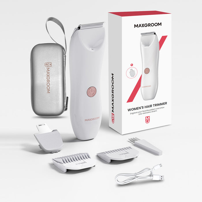 MAXGROOM RFCD-9082 2-in-1 Women's Body and Face Trimmer - White
