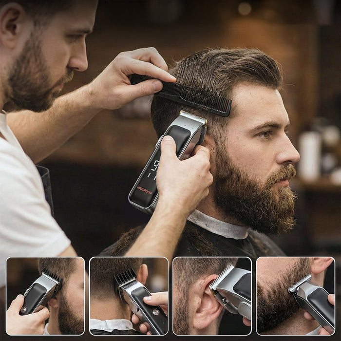 MAXGROOM ZC-F608 Hair Clipper with Trimmer - Black