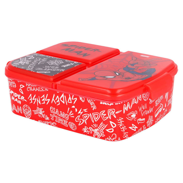 SPIDERMAN FOOD BOX WITH 3 COMPARTMENTS MAXHOME