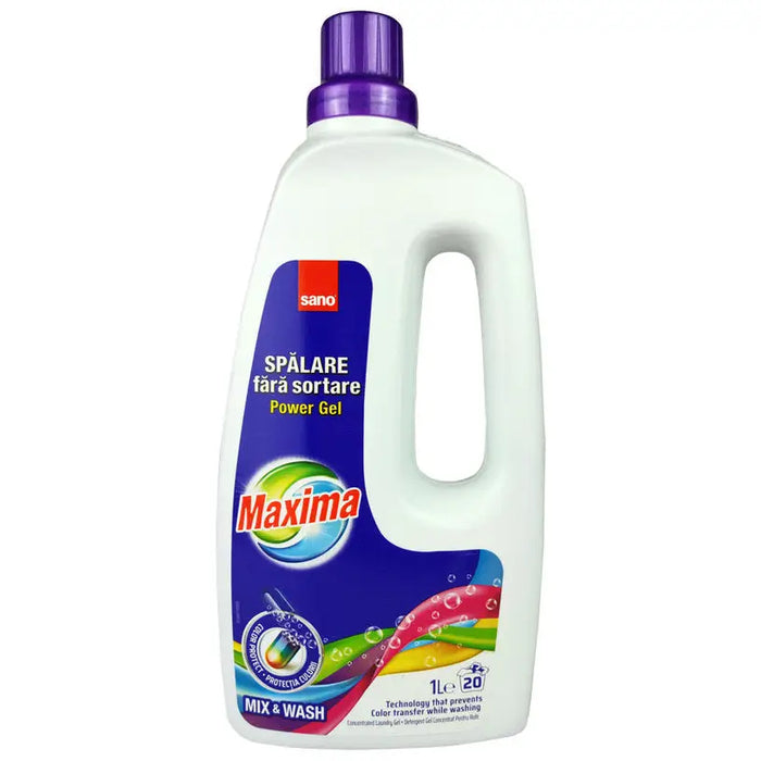 MAXIMA WASHING GEL 20 WASH MAXIMA 1L SANO MIX&WASH - Почистващи препарати<<<Домашни потреби<<<Кухня<<<Praktiker