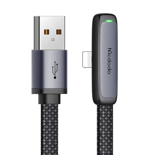 Mcdodo CA-2790 USB to lightning angle cable 1.2m (black) - USB to Lightning<<<USB cables<<<GSM Accessories<<<InnproXML