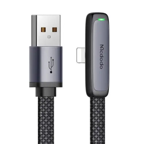 Mcdodo CA-2790 USB to lightning angle cable 1.2m (black) - USB to Lightning<<<USB cables<<<GSM Accessories<<<InnproXML