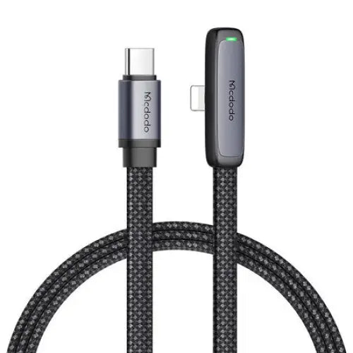 Mcdodo CA-3350 USB to USB-C angle cable 1.2m (black) - USB to Lightning<<<USB cables<<<GSM Accessories<<<InnproXML
